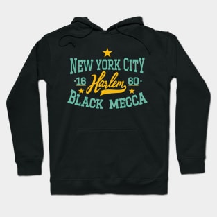 Black Mecca Harlem New York - Harlem Logo - Black Mecca Harlem Shirt Hoodie